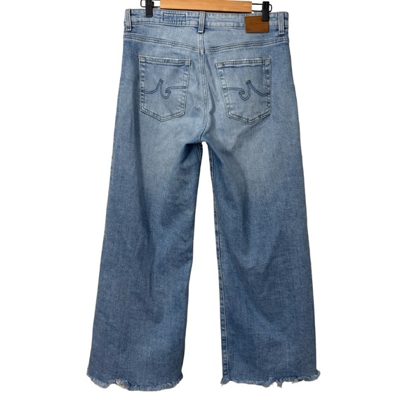 AG Saige Wide Leg Mid Rise Crop Jeans Size 29 In 18 Years Olso Wash - Picture 3 of 15